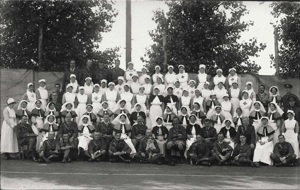 QAIMNS and other staff, Rouen, WW1