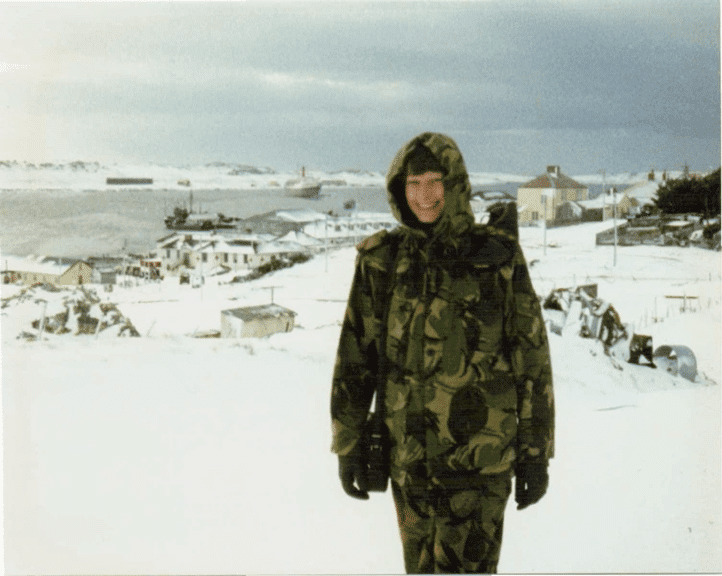 Maggie Barclay on Sapper Hill Falklands Islands