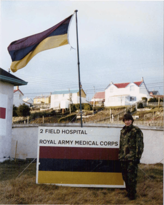 Maggie Barclay outs 2 Field Hospital Falkland Islands